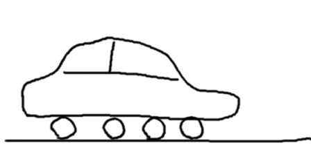 Voiture dessinée par un élève